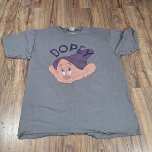 Disney Dopey tshirt gray size large
